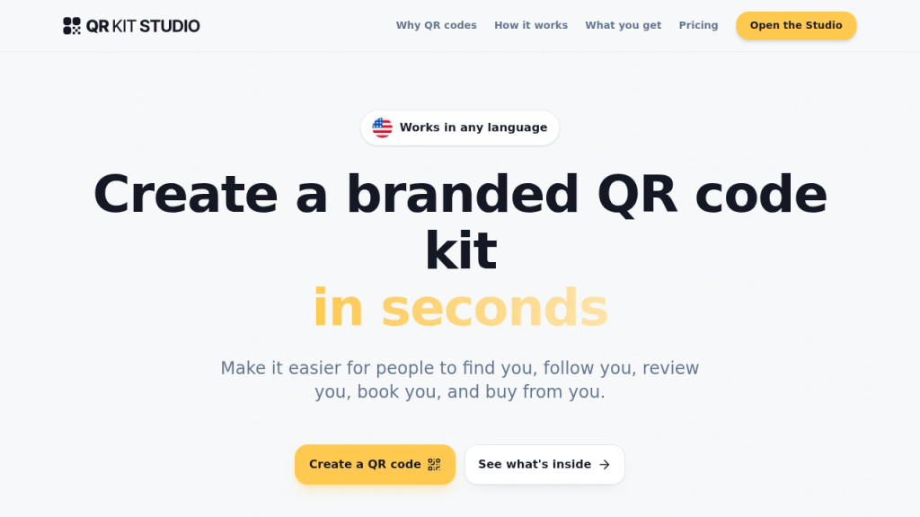 QR Kit Studio title screenshot